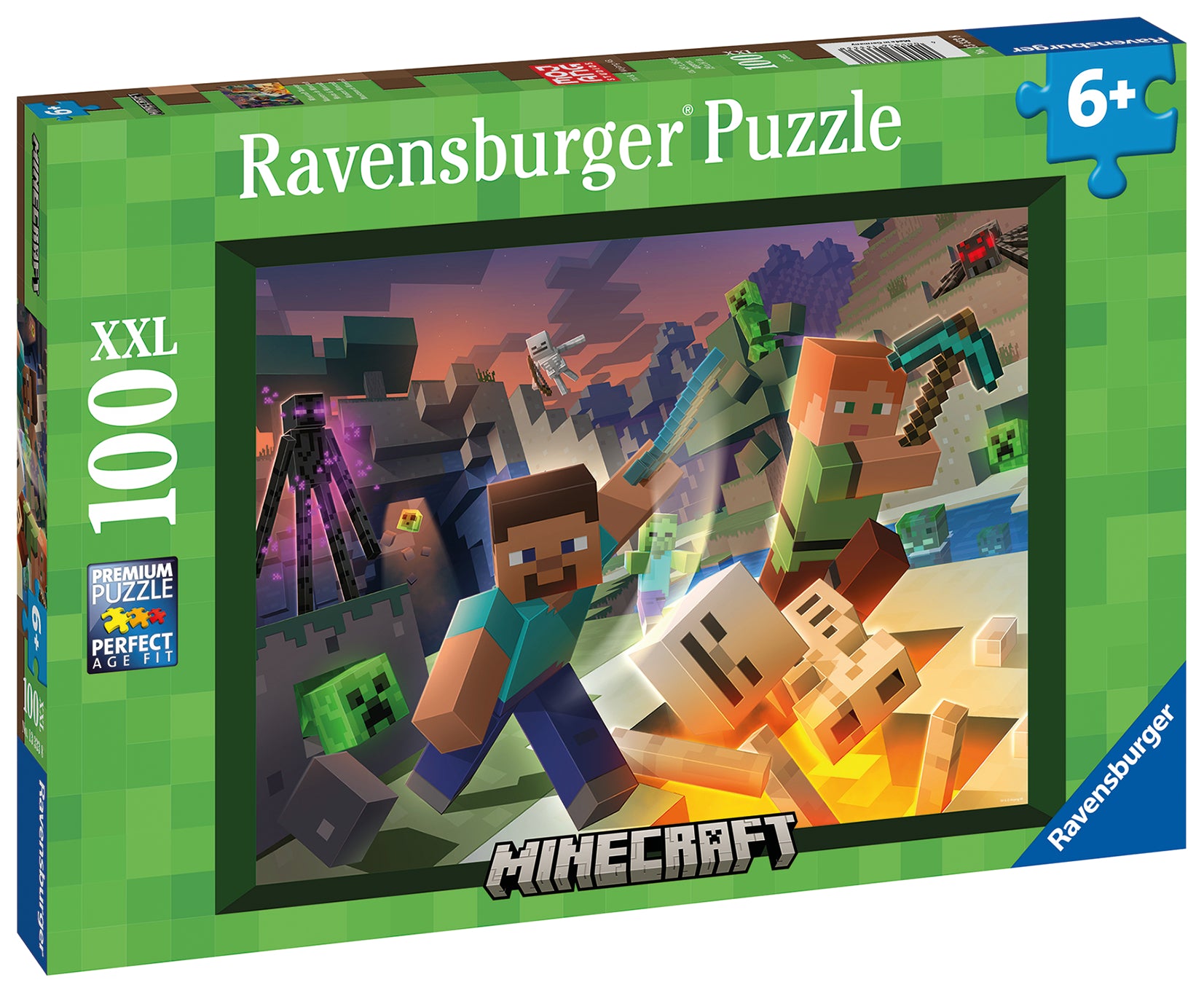 Ravensburger - Monster Minecraft Puzzle 100pc