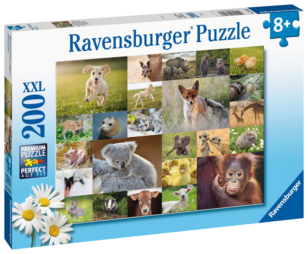 Ravensburger - Cute Animal Babies Puzzle 200pc