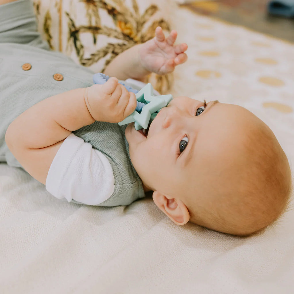 Jellystone - Star Teether - Pastel Blue Green