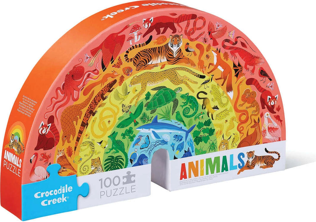 Crocodile Creek - Puzzle Rainbow 100pc Animals