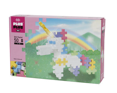 Plus Plus - BIG Pastel Unicorn - 50 Pcs