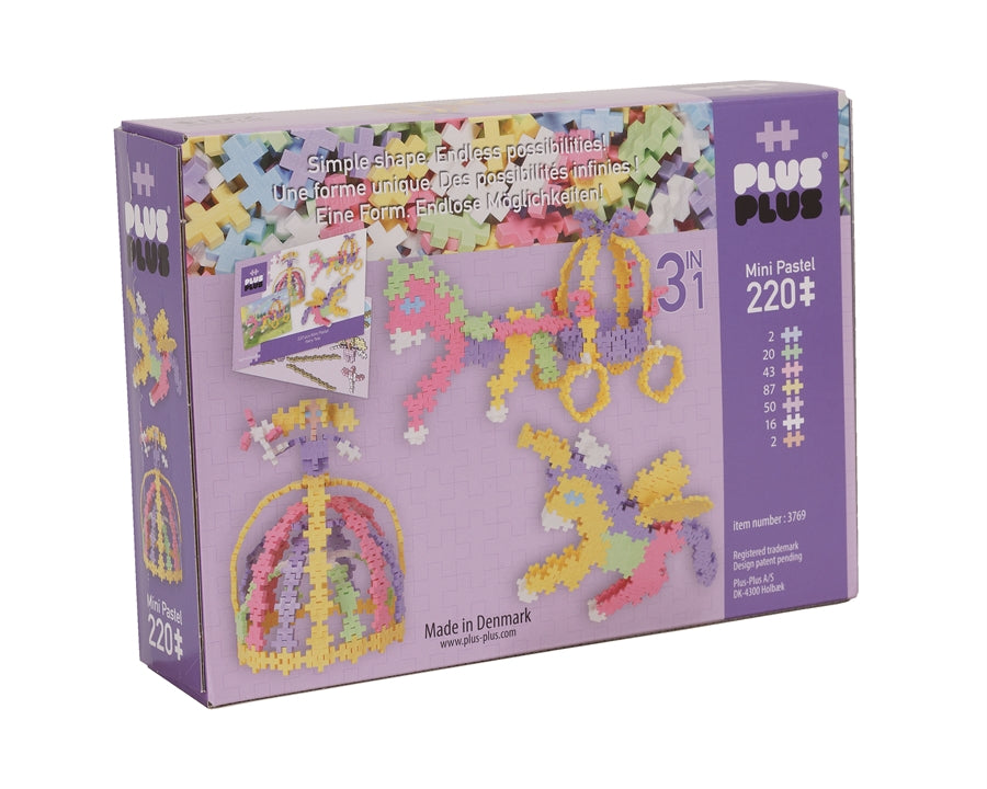 Plus Plus Puzzles - Pastel - 3 in 1 - Fairy Tale - 220 Pcs