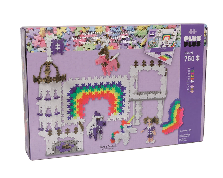 Plus Plus Puzzles - Pastel - Rainbow Castle - 760 Pcs