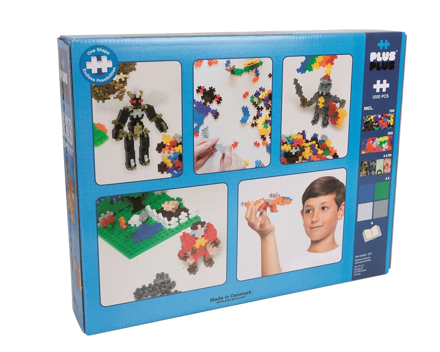 Plus Plus Puzzles - Basic - Learn to Build Super Set - 1200 Pcs