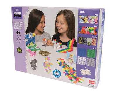 Plus Plus - Pastel - Learn to Build Super Set - 1200 Pcs