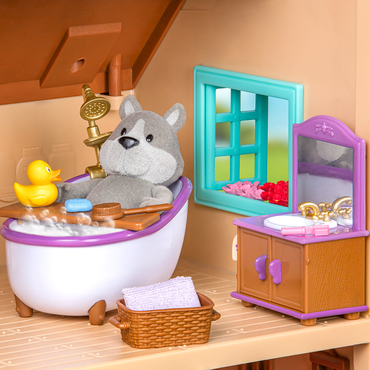 Lil Woodzeez - Playset Bathroom and Laundry