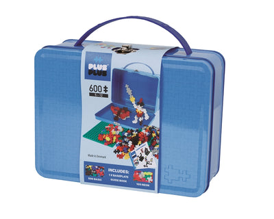Plus Plus - Suitcase Basic Metal - Blue - 600 Pcs