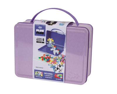 Plus Plus - Suitcase Pastel Metal - Purple - 600 Pcs