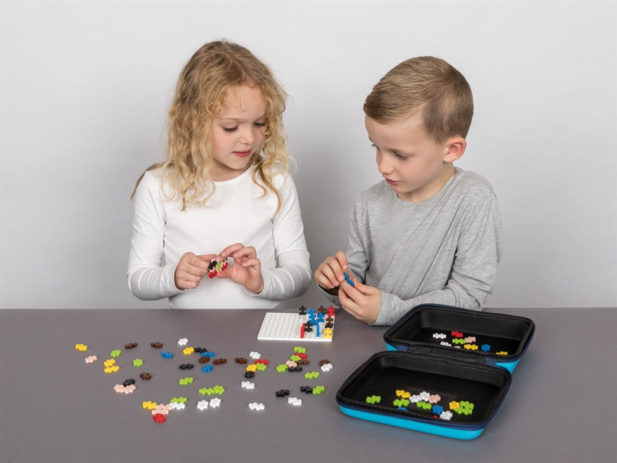 Plus Plus Puzzles - Travel Case - Blue - 100 Pcs