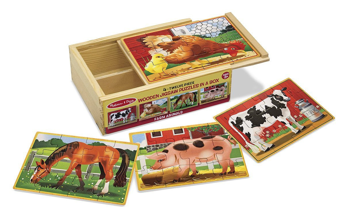 Melissa & Doug - Farm Puzzles In A Box