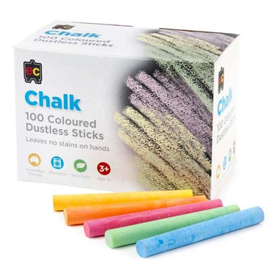 Edvantage - Chalk Dustless Coloured - Box of 100