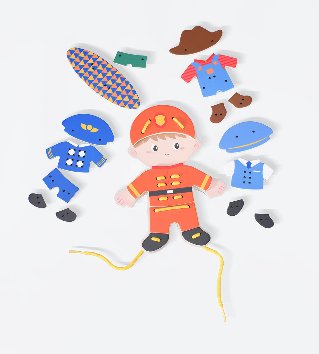Classic World - My Job Lacing Toy - Boy