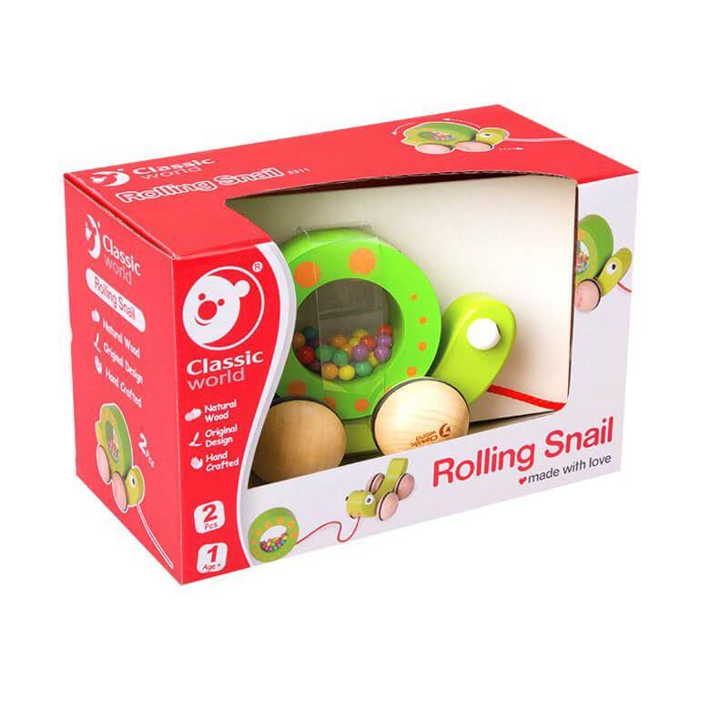 Classic World - Pull Along Rolling Snail
