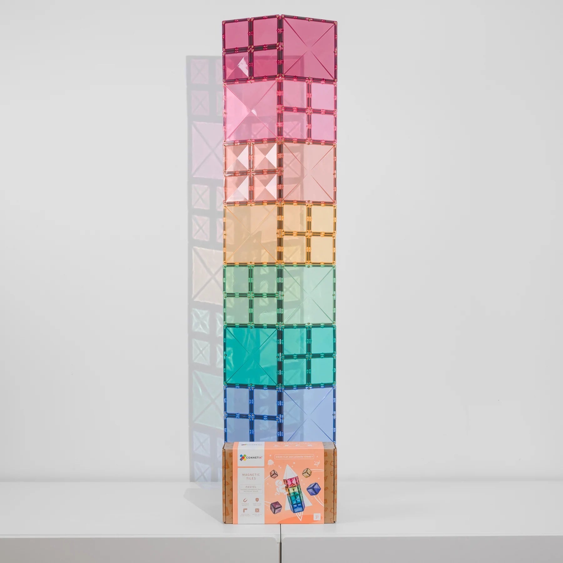 Connetix - Pastel 40pc Square Expansion Pack