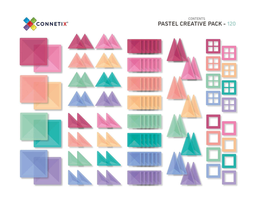 Connetix - Pastel Creative Pack 120pcs