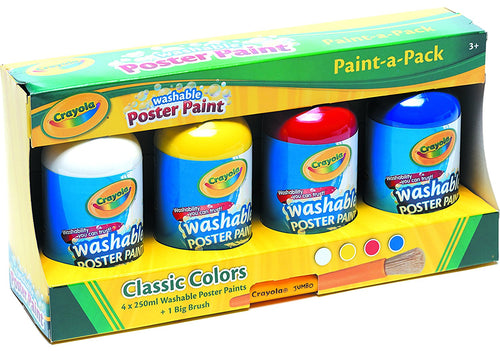 Crayola - Washable Poster Paint Classic Colours Set