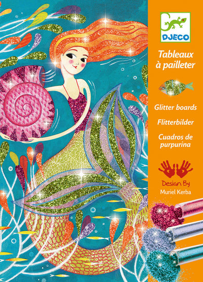 Djeco - Glitter Boards Mermaids