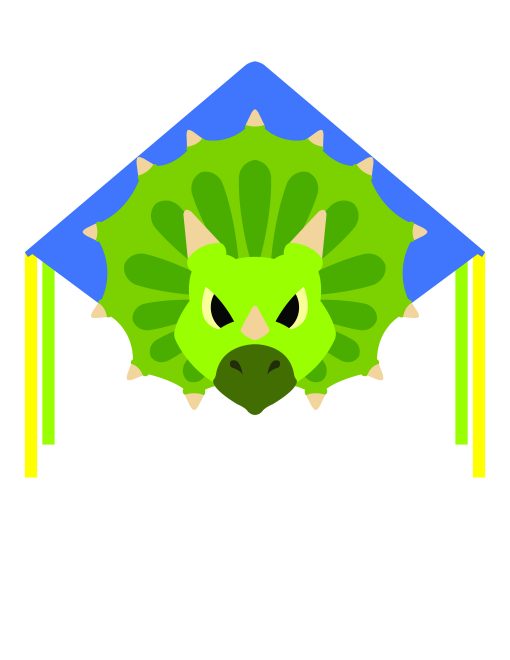 High as a Kite - Triceratops Kite