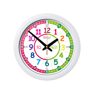 Easy Read - Wall Clock - To/Past - Rainbow