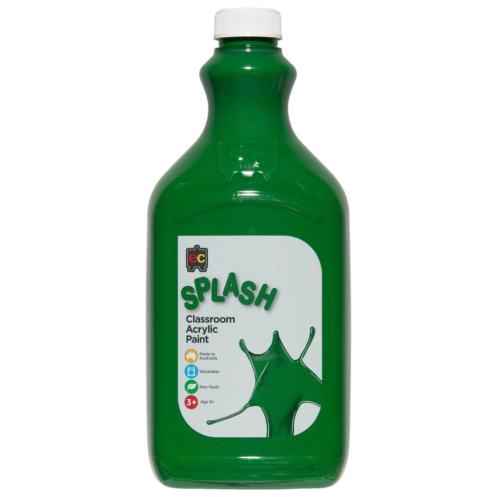 Edvantage - Splash Classroom Acrylic Paint 2Ltr - Martian Green