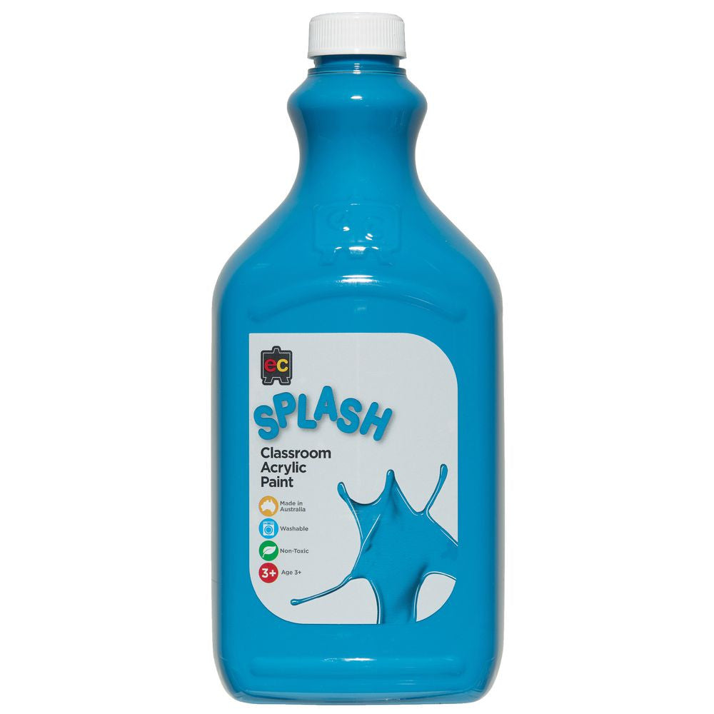 Edvantage - Splash Classroom Acrylic Paint 2Ltr - Peppermint Turquiose