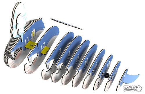 EUGY - Blue Whale 3D Puzzle
