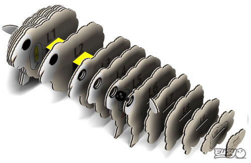 EUGY - Sheep 3D Puzzle