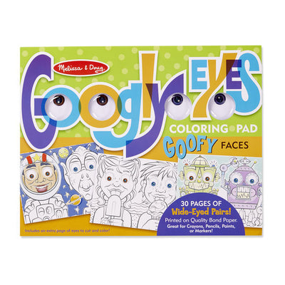 Melissa & Doug - Googly Eyes Colouring Pads - Goofy Faces