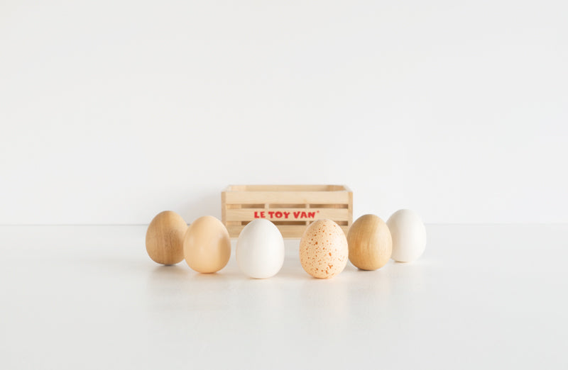 Le Toy Van - Honeybake 6 Farm Eggs in Crate