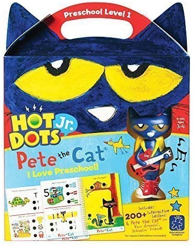 Educational Insights - Hot Dots Jr - Pete The Cat I Love Preschool - Level 1