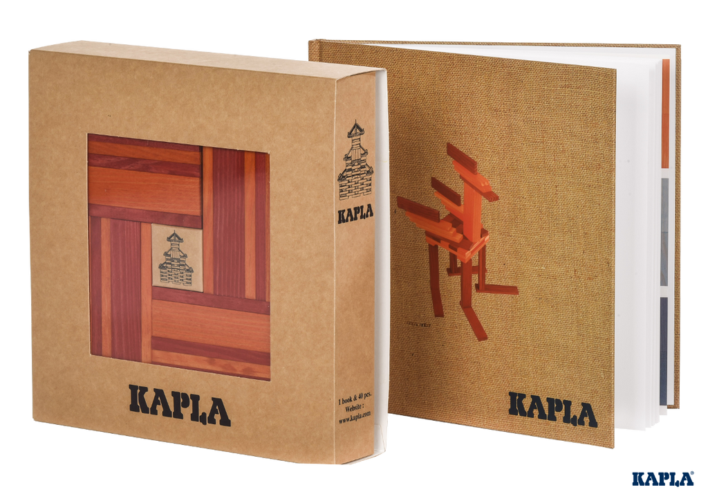 KAPLA - Kapla Red & Orange 40Pc Set