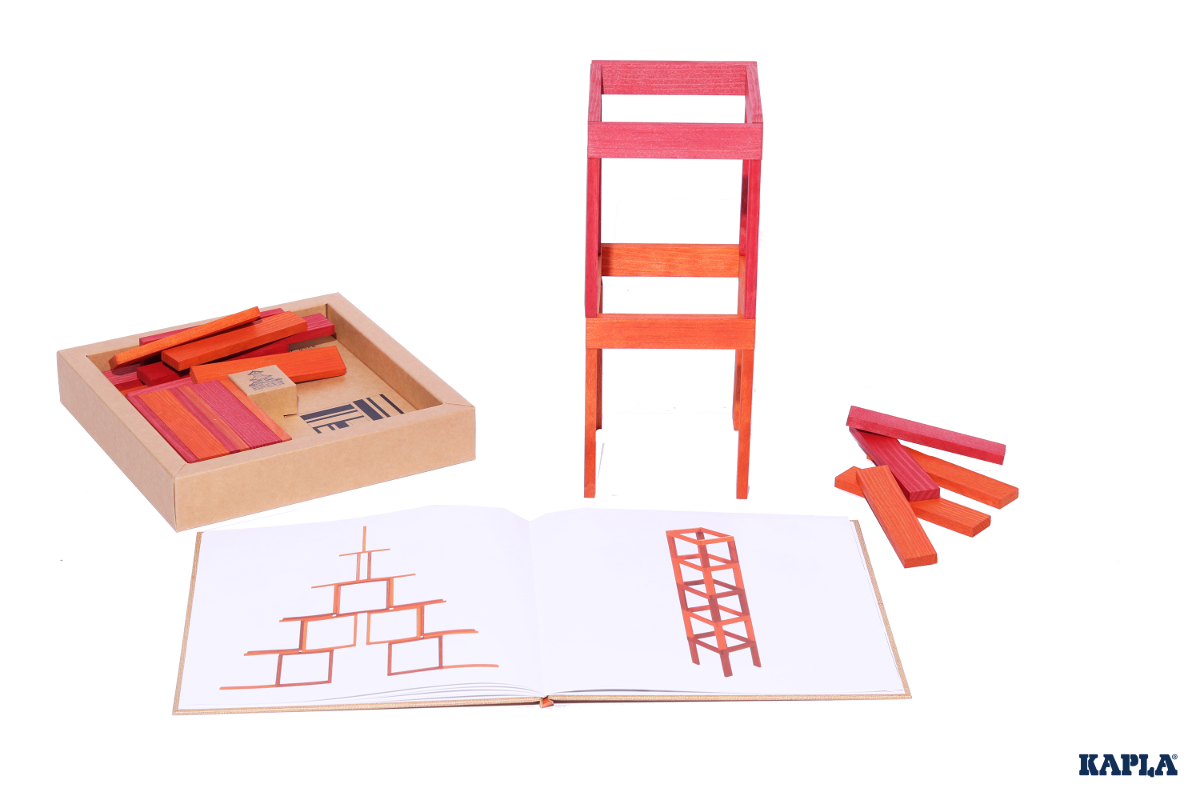 KAPLA - Red & Orange - 40 Planks