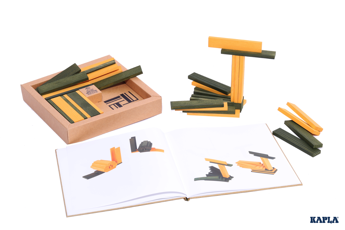 KAPLA - Yellow & Green - 40 Planks