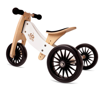 Kinderfeets - 2in1 Tiny Tot PLUS Trike/Bike - White