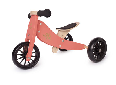 Kinderfeets - 2in1 Tiny Tot Trike/Bike - Coral