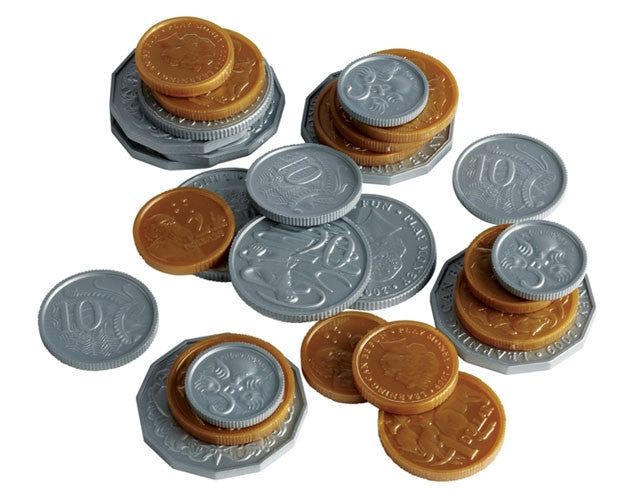 Edvantage - Plastic Play Coins in Bag (106pcs)