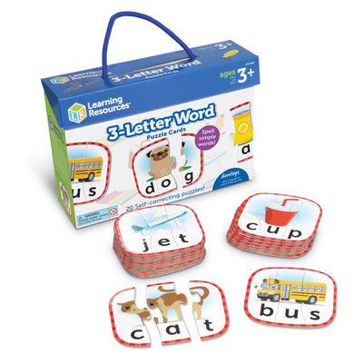 Learning Resources - 3-Letter Word Puzzle Cards