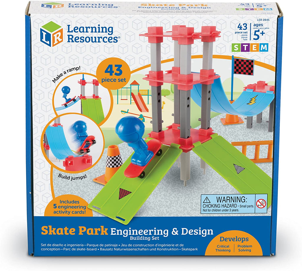Learning Resources - Skate Park Engineering & Design Building Set