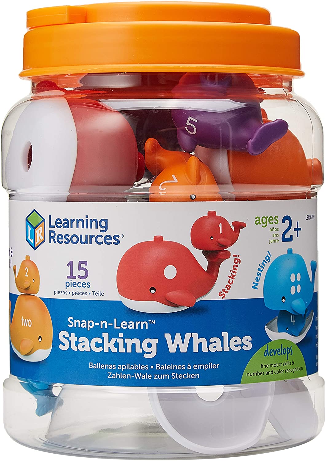 Learning Resources - Snap-N-Learn Stacking Whales