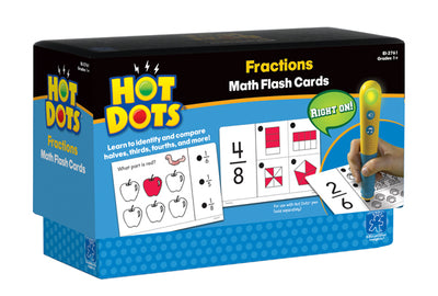 Educational Insights - Hot Dots - Math Flash Cards Fractions - Grade 1