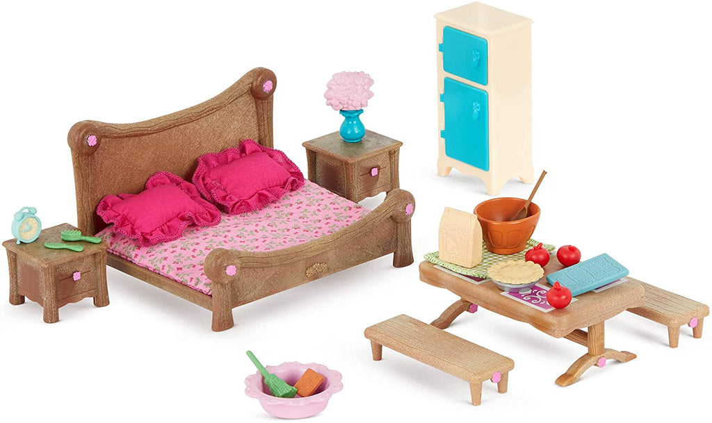 Lil Woodzeez - Playset Master Bedroom and Dining Set