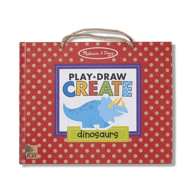 Melissa & Doug - Play Draw Create Reusable Drawing & Magnet Kit Dinosaurs