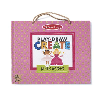 Melissa & Doug - Play Draw Create Reusable Drawing & Magnet Kit Princesses