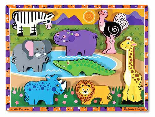 Melissa & Doug - Chunky Puzzle - Safari