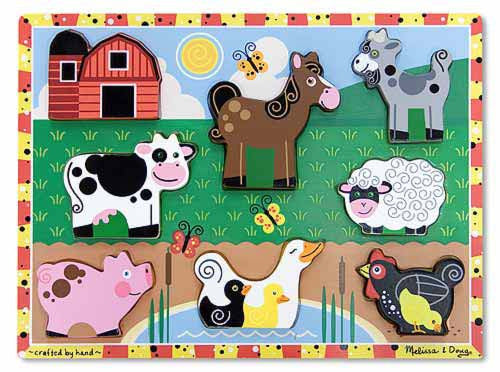 Melissa & Doug - Chunky Puzzle - Farm Animals