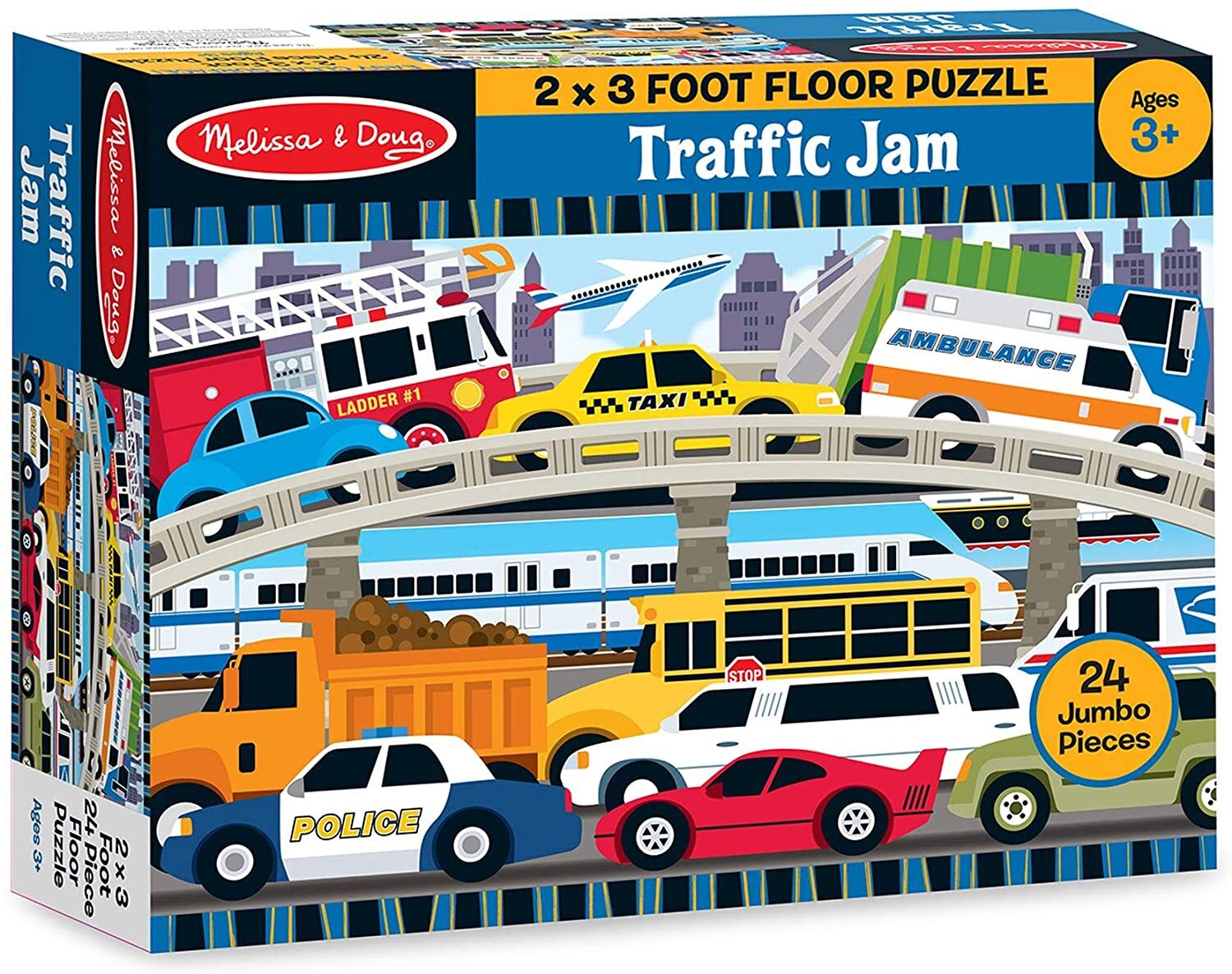 Melissa & Doug - Traffic Floor Puzzle 24Pc