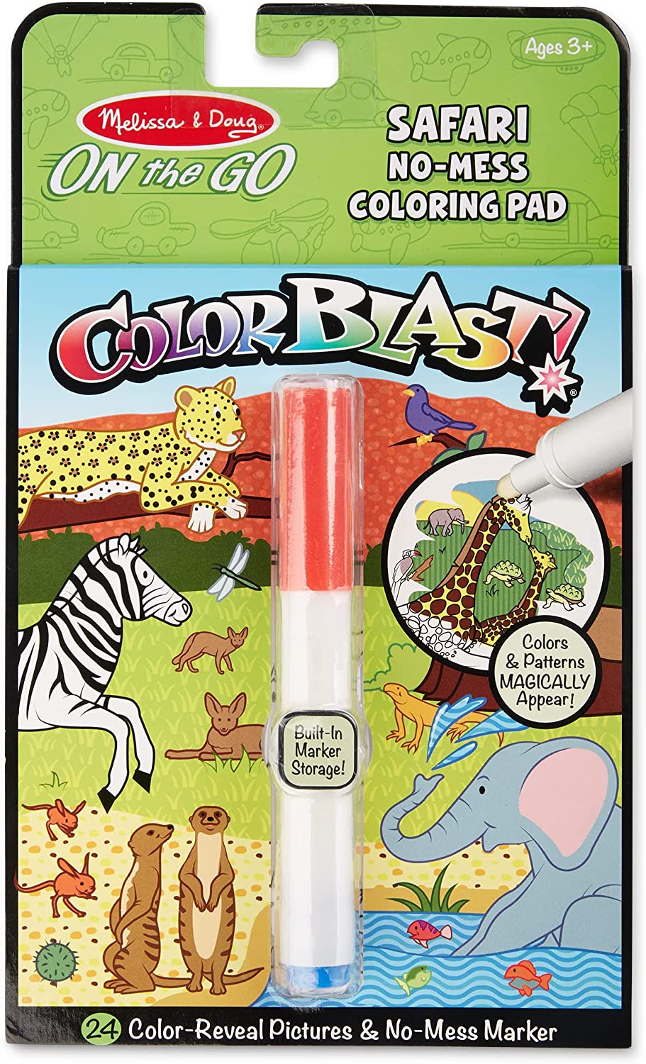 Melissa & Doug - Color Blast - Safari - On the Go Travel Activity
