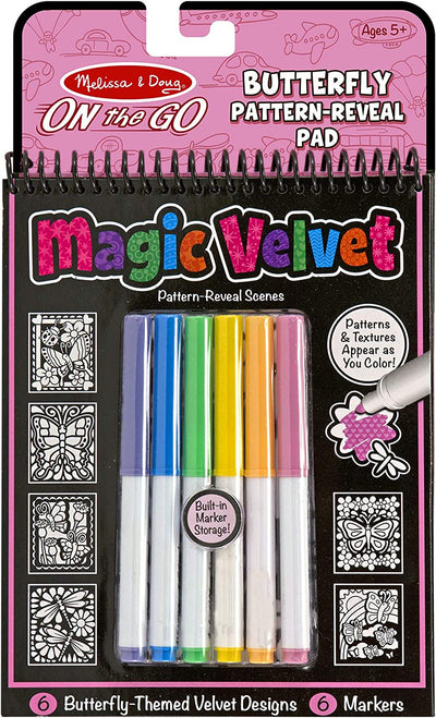 Melissa & Doug - Magic Velvet - Butterfly - On the Go Travel Activity
