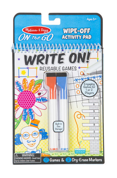 Melissa & Doug - Write On Resusable Games - Write-Off - ON the GO Travel Activity