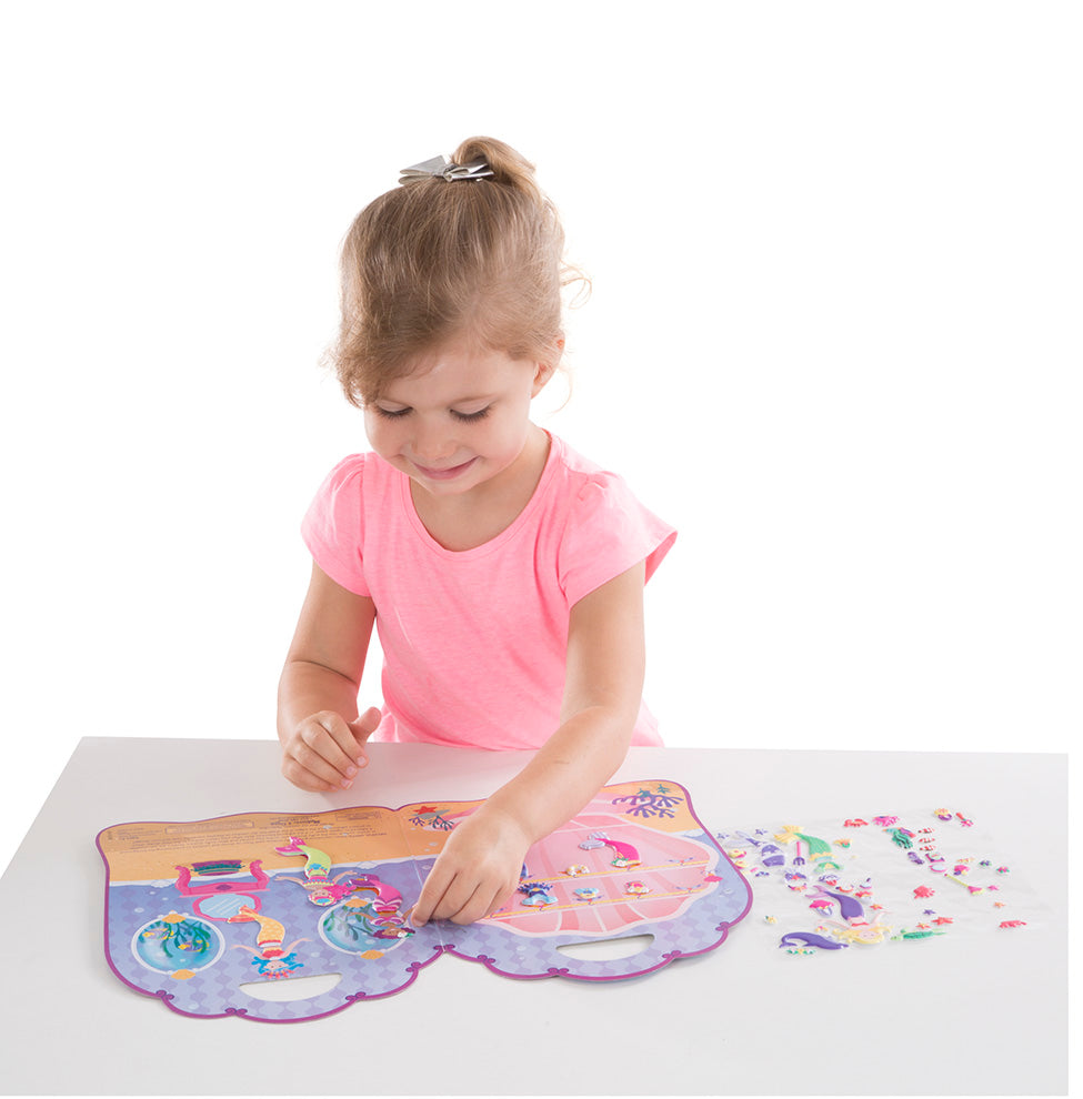Melissa & Doug - Puffy Stickers Kids Play Set - Mermaid
